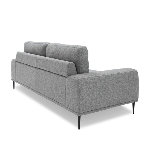 Divani Casa Fonda - Modern Grey Fabric Sofa