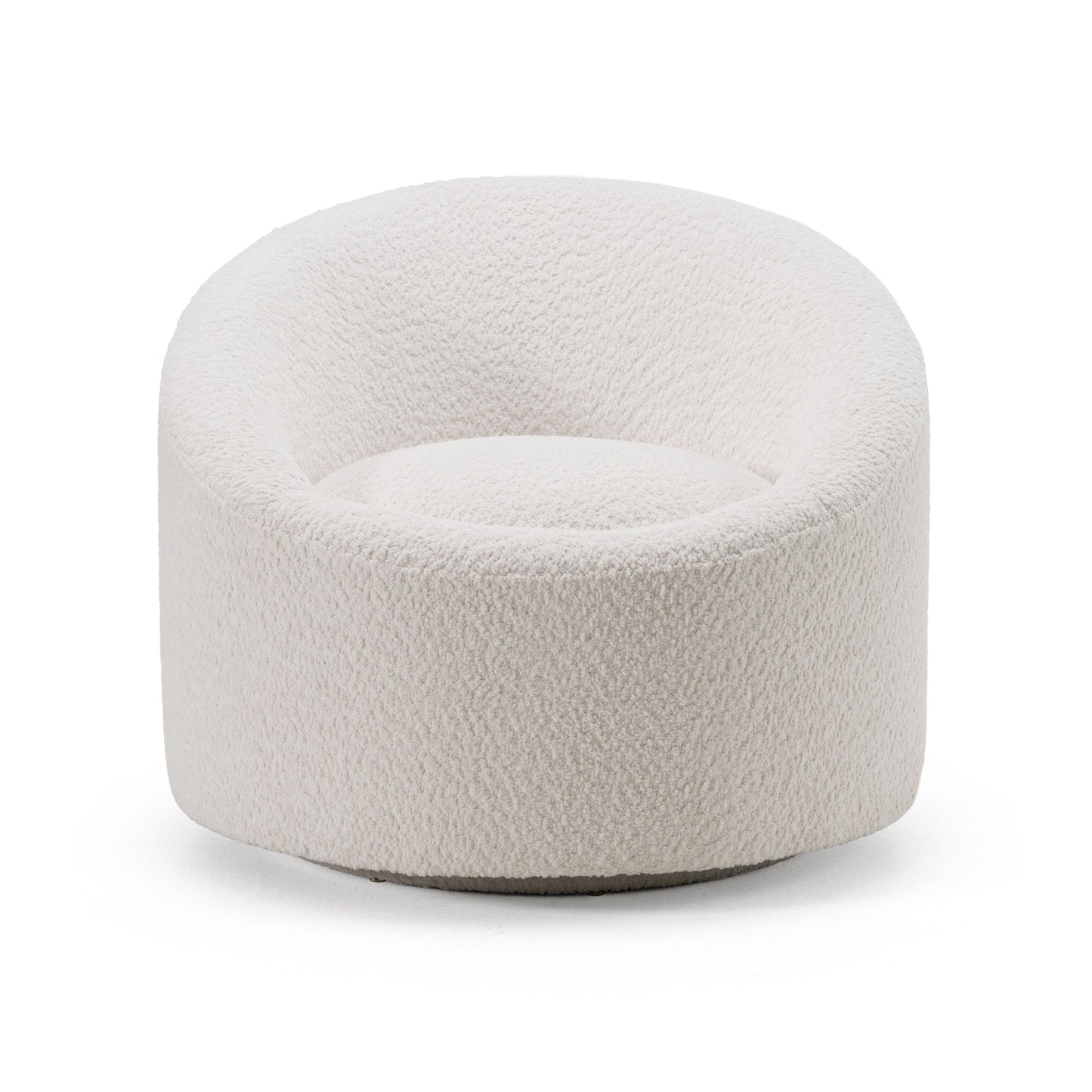 Modrest Frontier - Glam Off-White Fabric Accent Chair