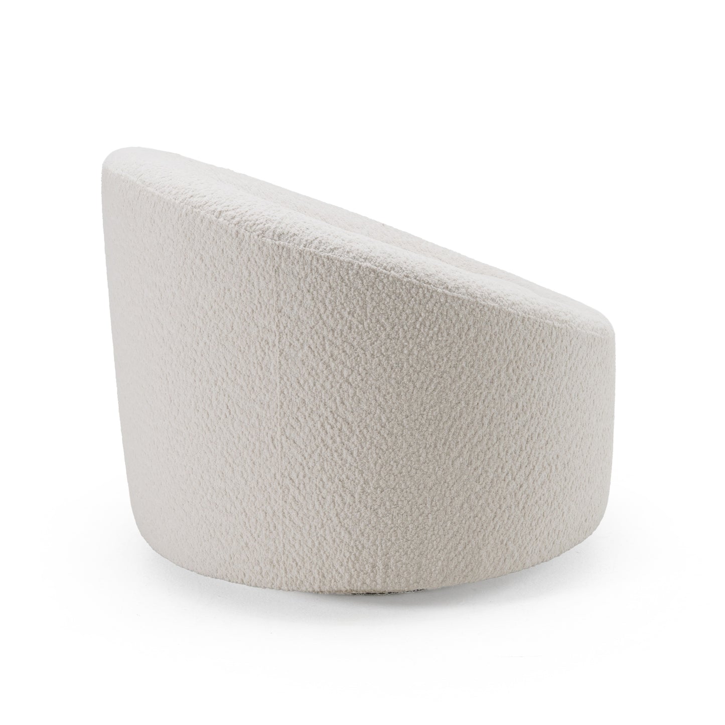 Modrest Frontier - Glam Off-White Fabric Accent Chair