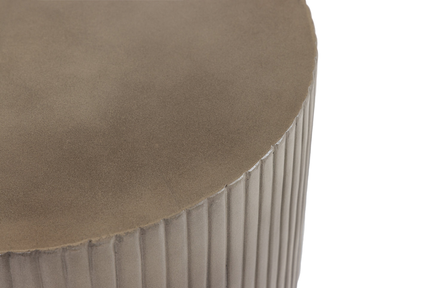 Modrest Gruver - Modern Grey Concrete End Table