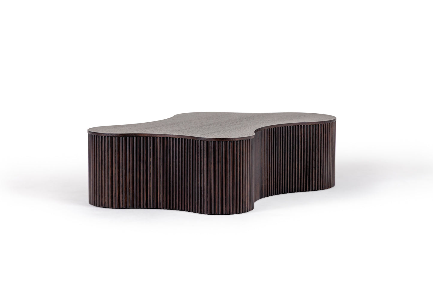 Modrest Jessie - Modern Smoked Oak Freeform Coffee Table