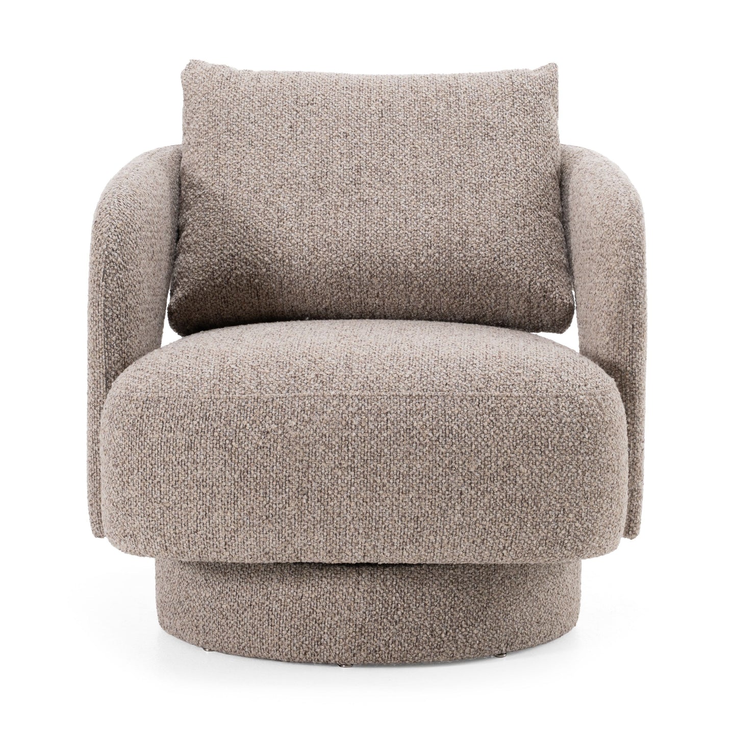 Divani Casa Johnny - Modern Brown Fabric Accent Chair