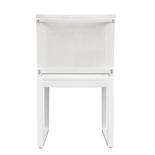 Renava Kayak - Modern Outdoor White Dining Chair (Set of 2)