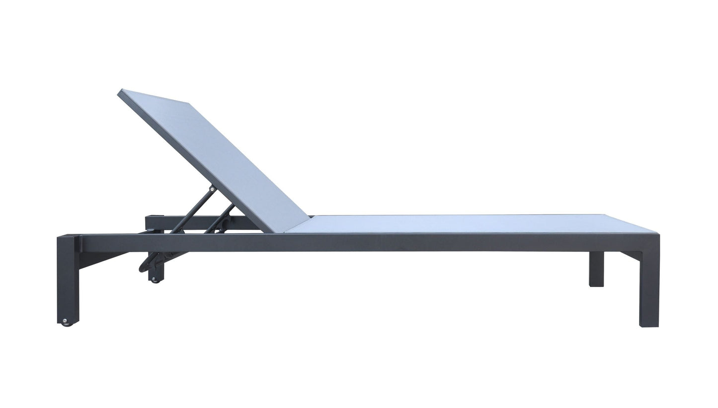 Renava Kayak - Modern Charcoal Outdoor Chaise Lounge
