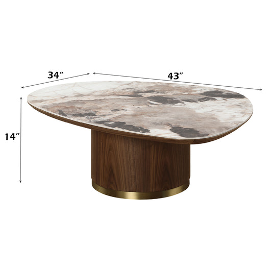 Willene COFFEE TABLE W/CERAMIC TOP