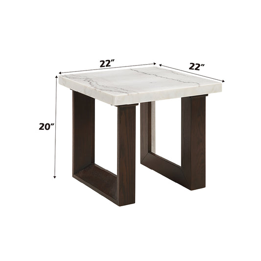 Edwyn End Table w/Marble Top