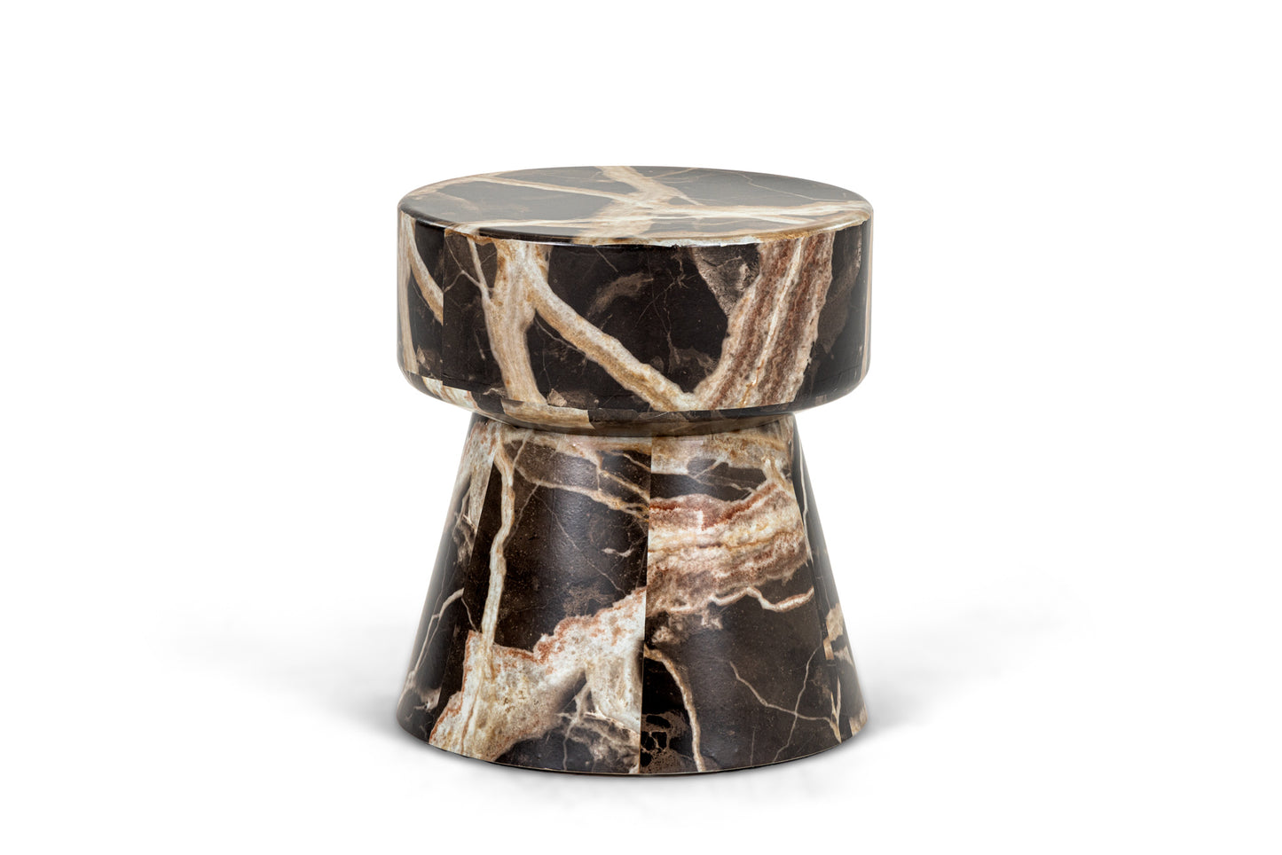 Modrest Marlow - Modern Faux Marble End Table Set