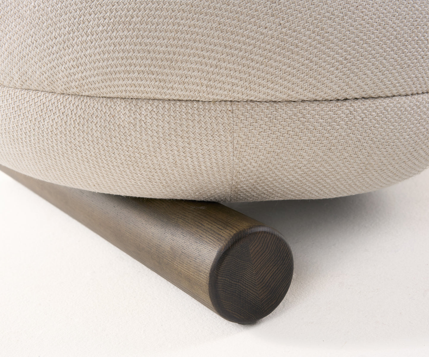 Modrest Minto - Contemporary Off-White Fabric Accent Chair