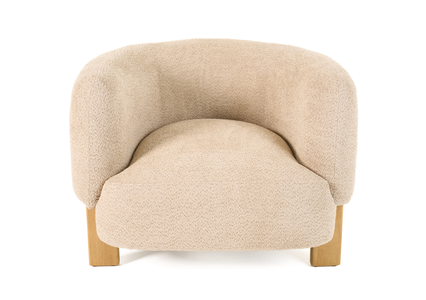 Divani Casa Optima - Mid-Century Modern Taupe Fabric Accent Chair