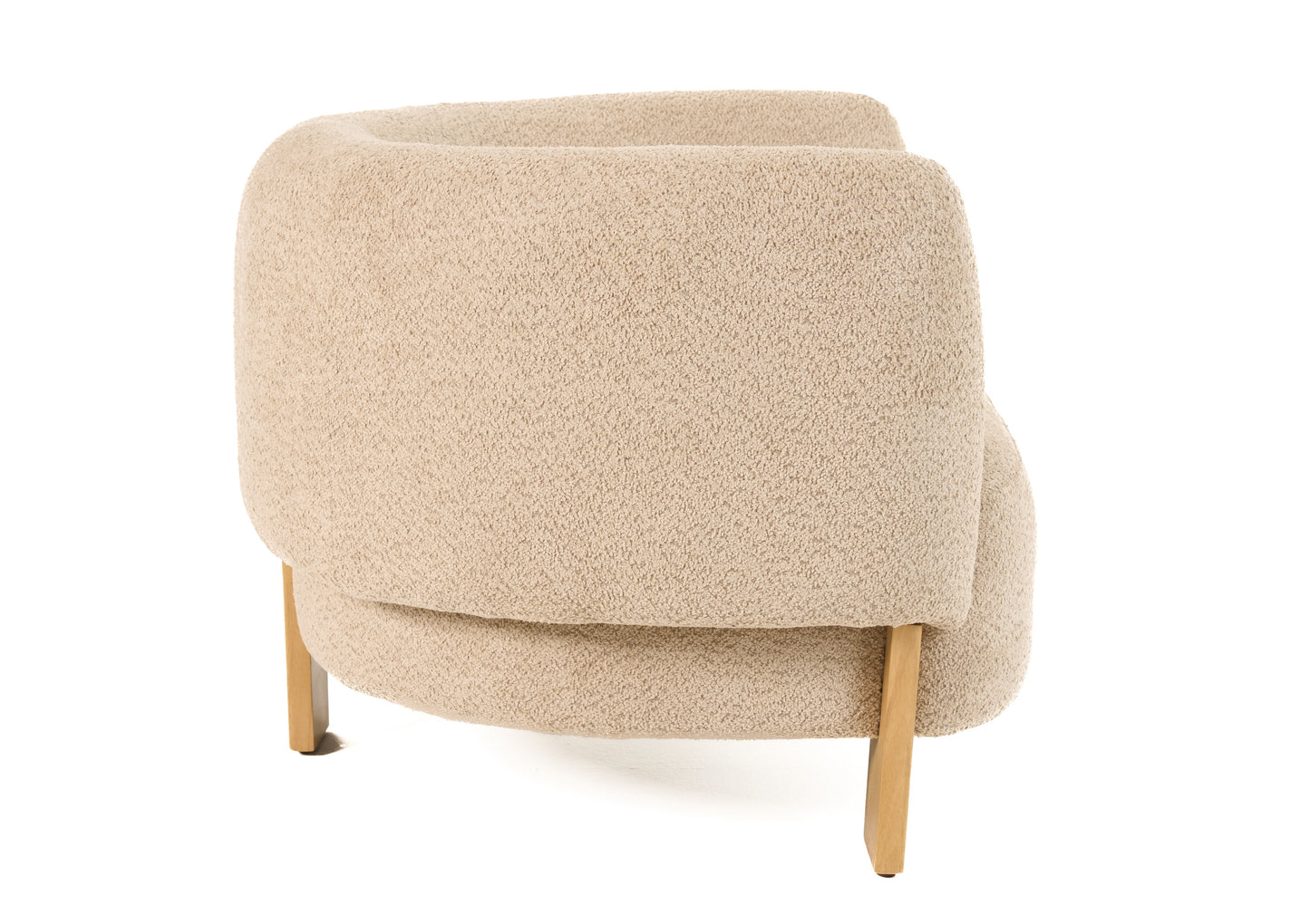 Divani Casa Optima - Mid-Century Modern Taupe Fabric Accent Chair
