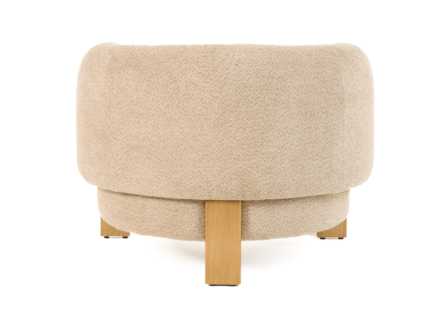 Divani Casa Optima - Mid-Century Modern Taupe Fabric Accent Chair