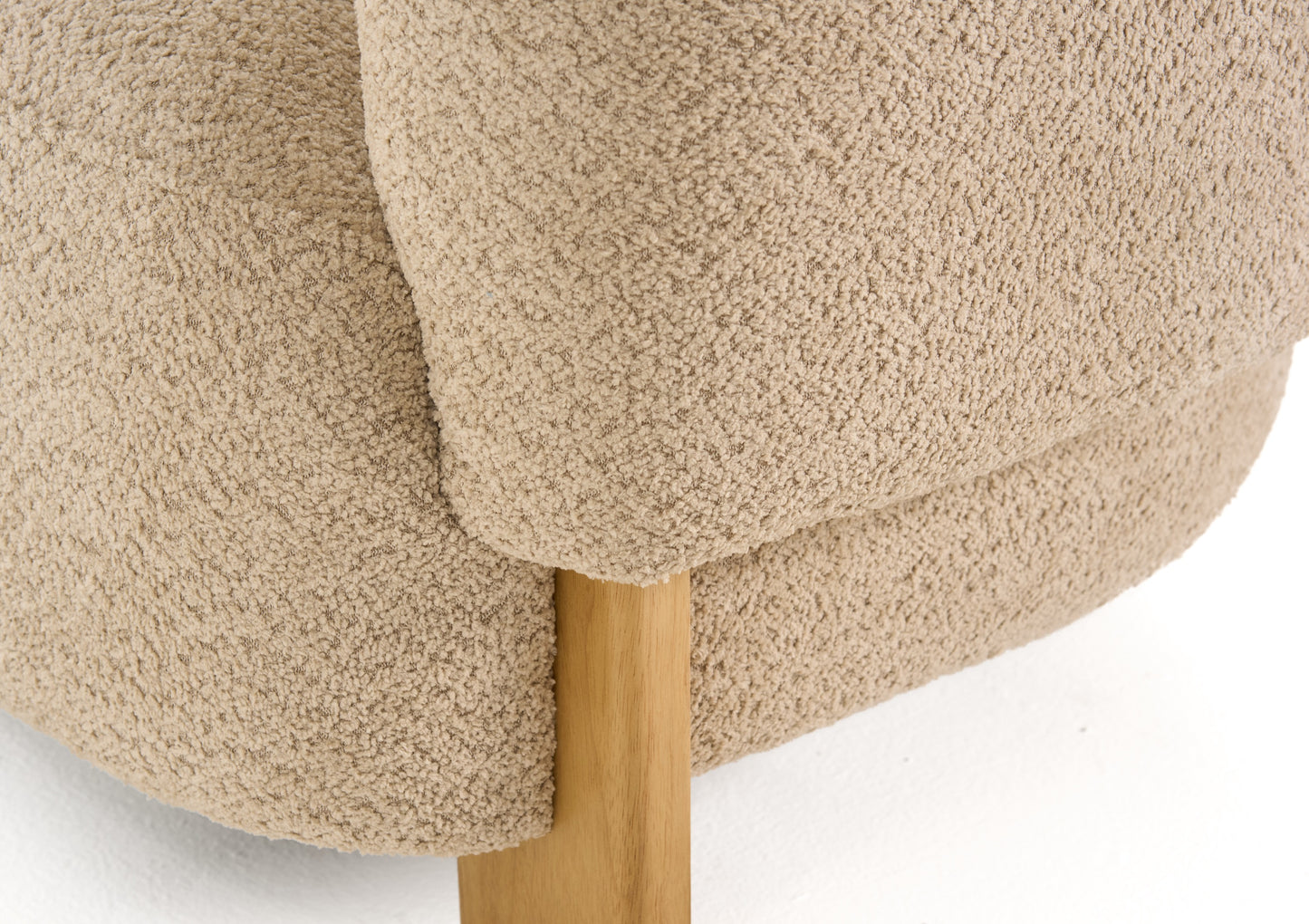 Divani Casa Optima - Mid-Century Modern Taupe Fabric Accent Chair