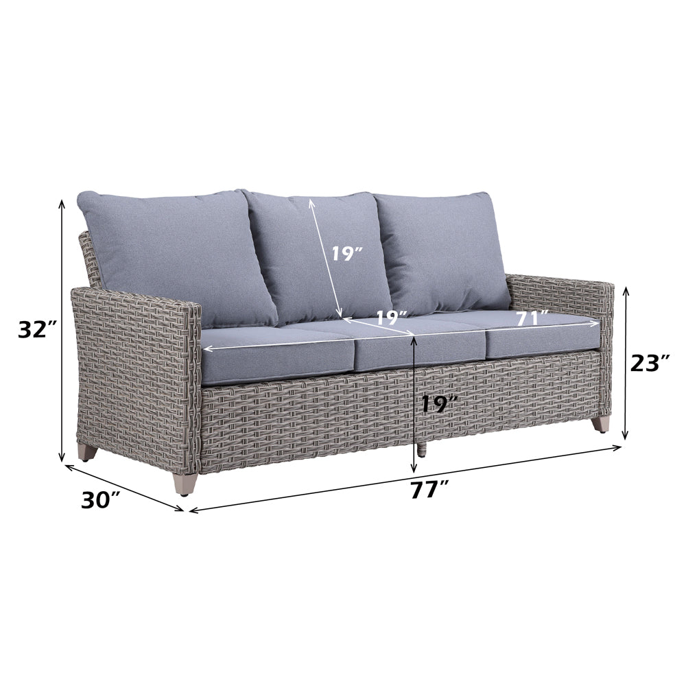 Greeley 4PC Pack Patio Sofa Set