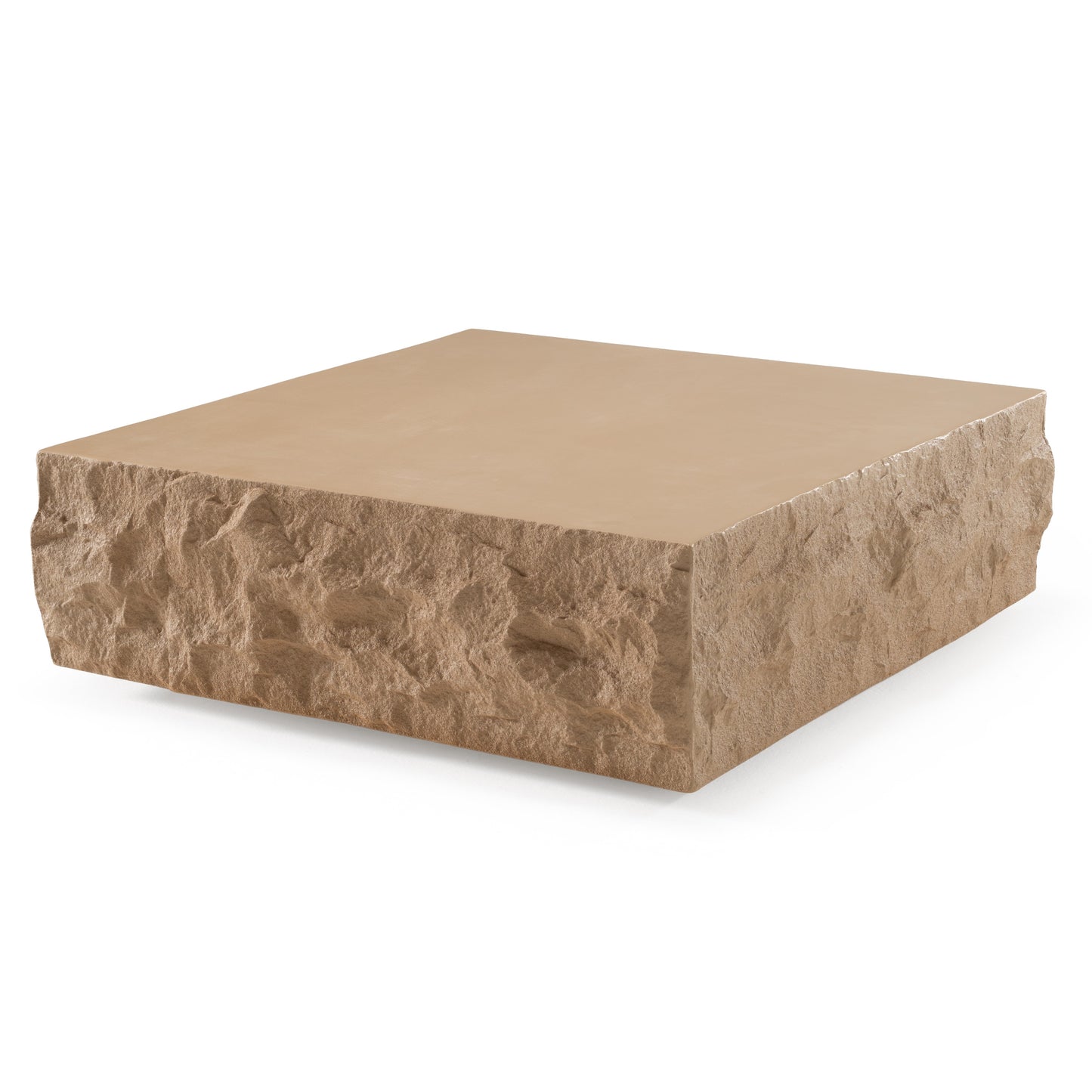 Modrest Quarry - Modern Beige Square Coffee Table