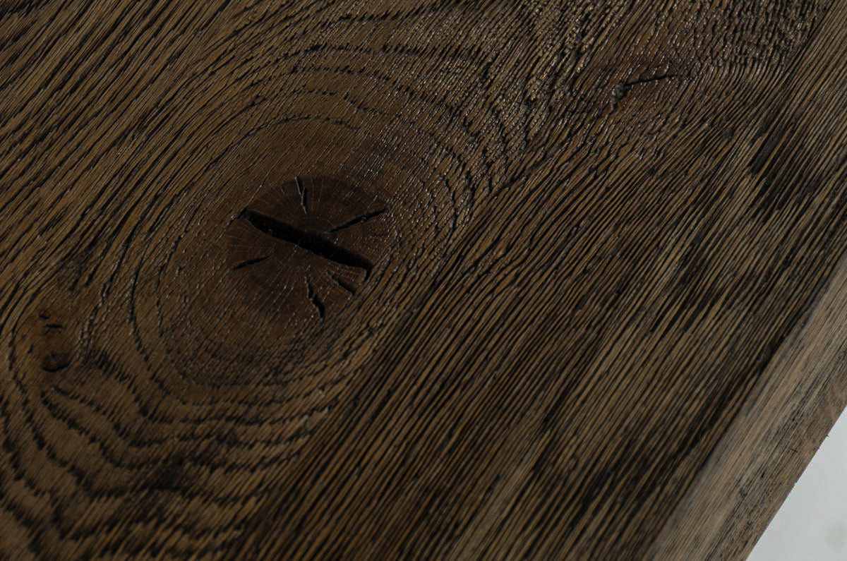 Modrest Renzo Modern Oak & Concrete 118" Dining Table
