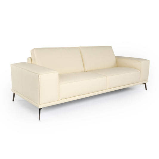 Lamod Italia Soho - Italian Ivory Leather Sofa