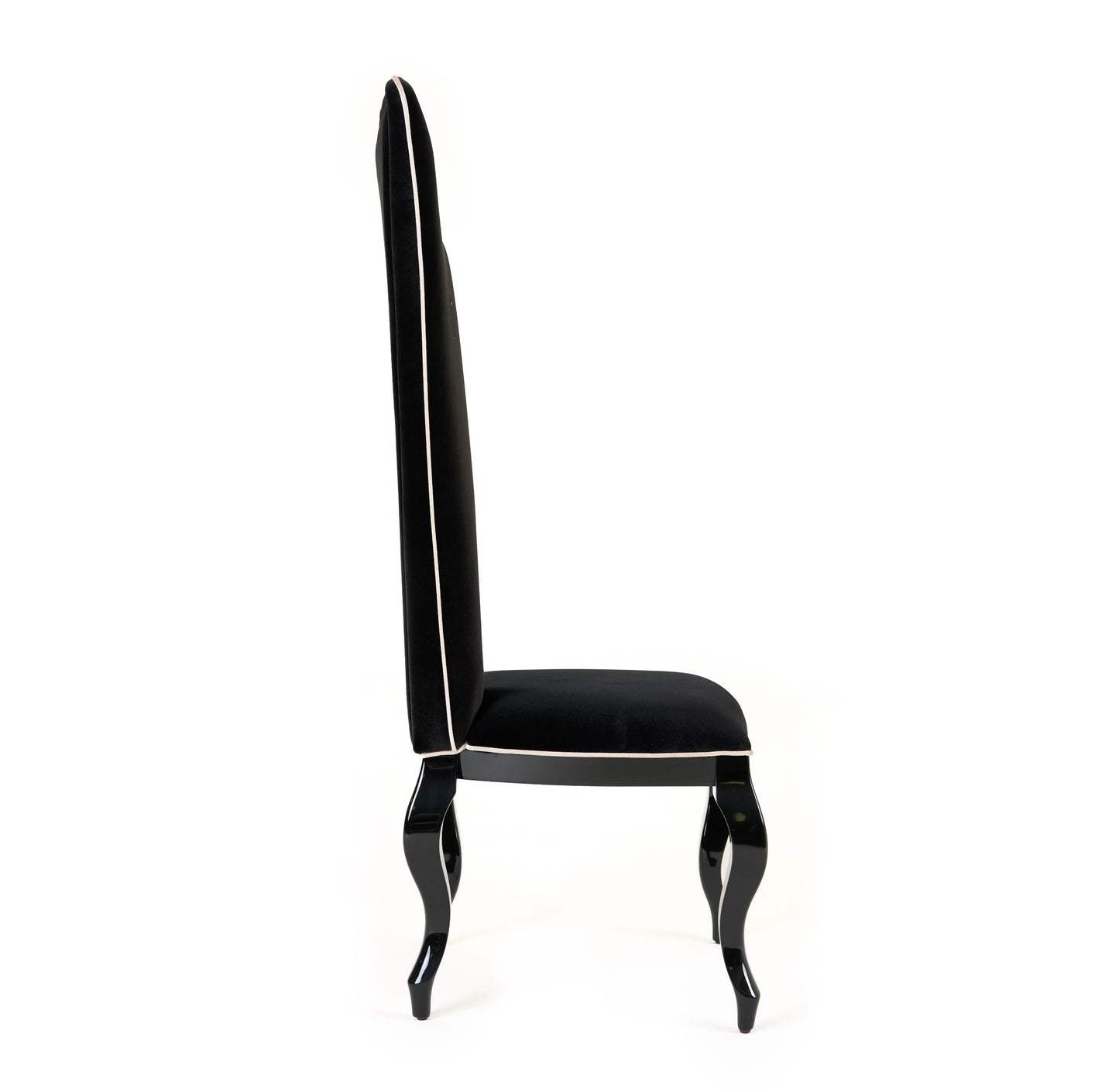 A&X Sovereign - Transitional Black Fabric Chair (Set of 2)