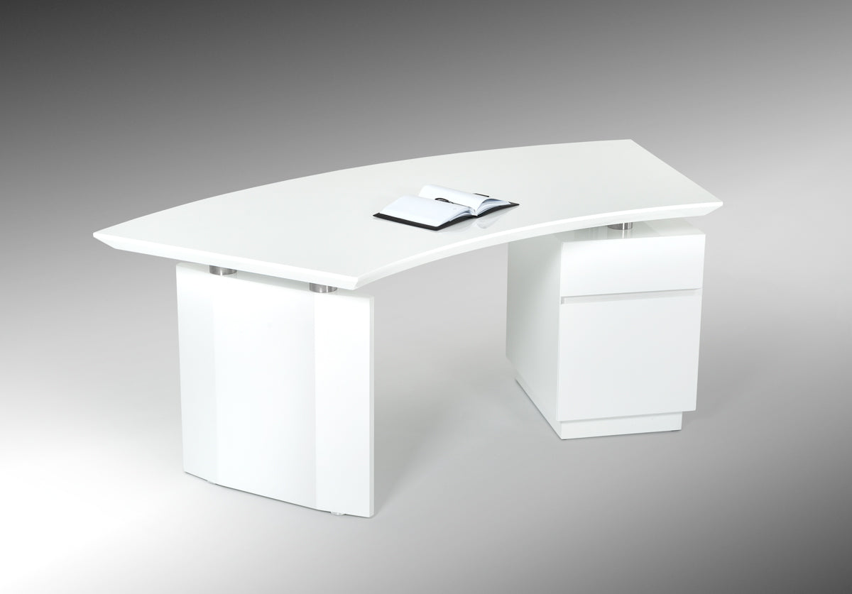 Modrest Stanford Modern White Office Desk