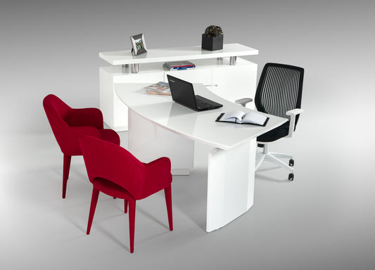 Modrest Stanford Modern White Office Desk