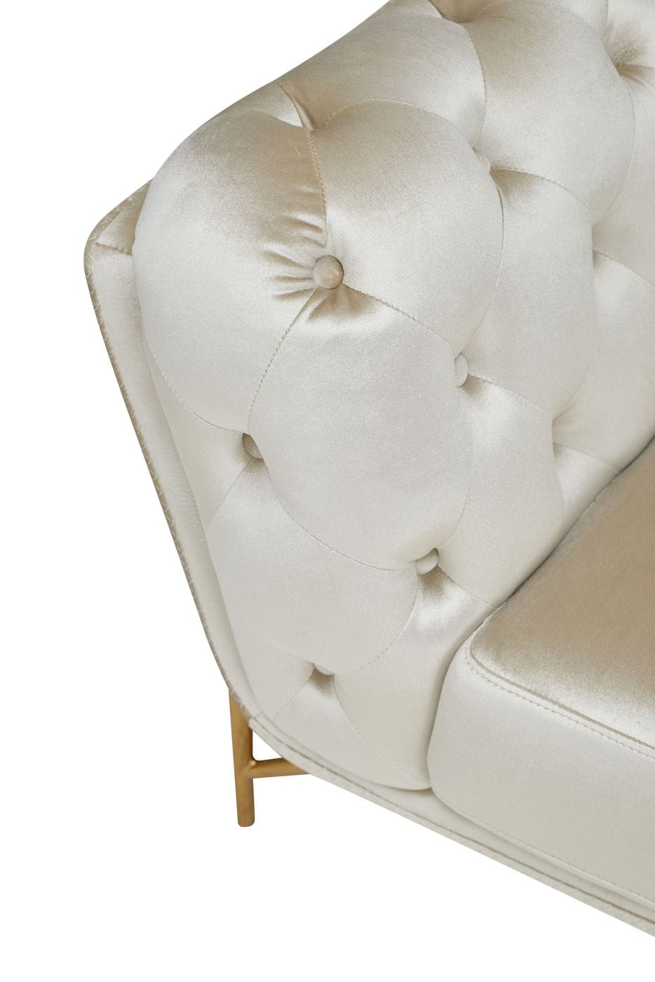 Divani Casa Stella - Transitional Beige Velvet Sofa Set
