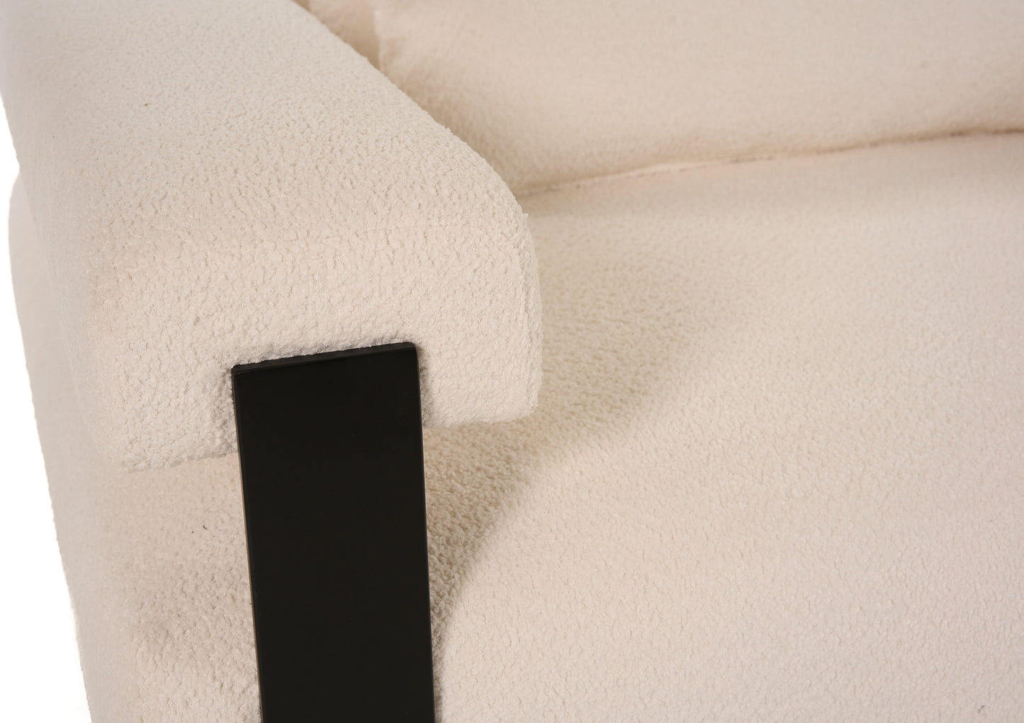Divani Casa Stratford - Modern Off-White Fabric Accent Chair