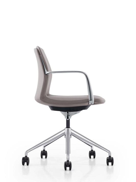 Modrest Sundar - Modern Grey Mid Back Conference Office Chair