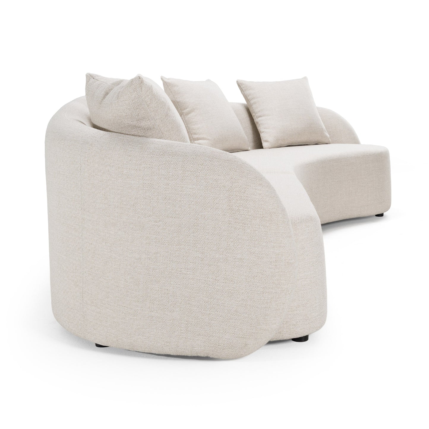 Renava Tabarca - Outdoor Beige Fabric Sectional Sofa