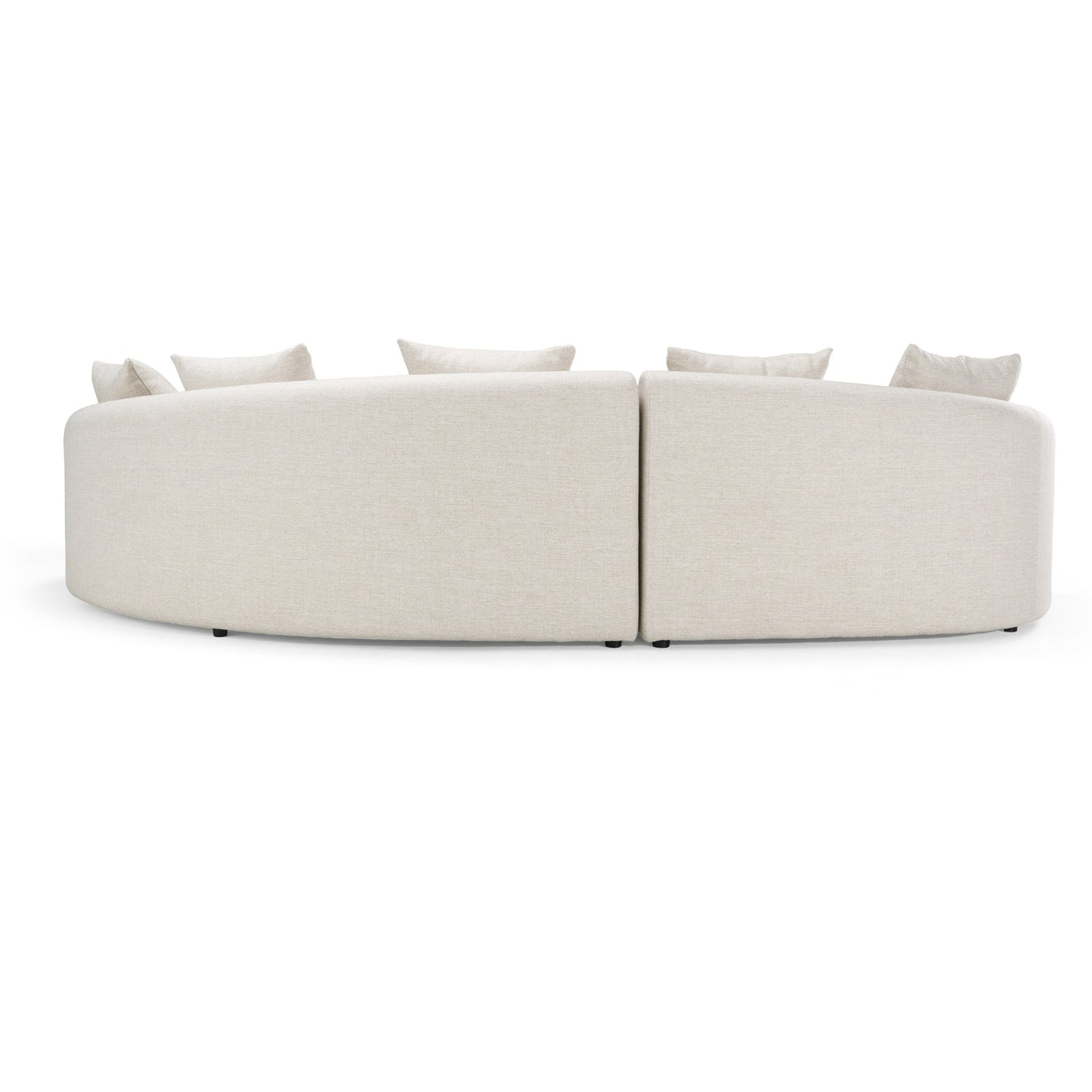 Renava Tabarca - Outdoor Beige Fabric Sectional Sofa
