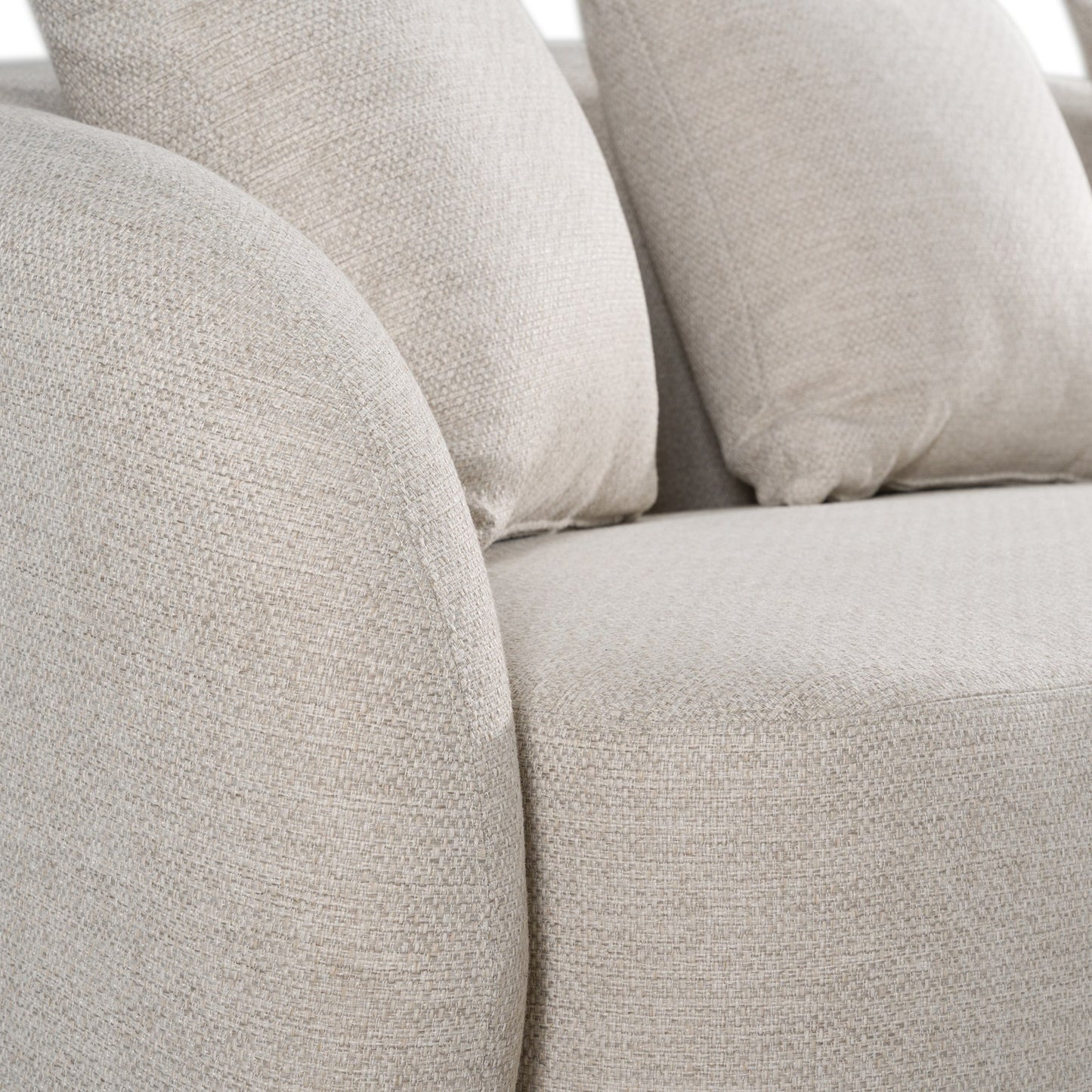 Renava Tabarca - Outdoor Beige Fabric Sectional Sofa
