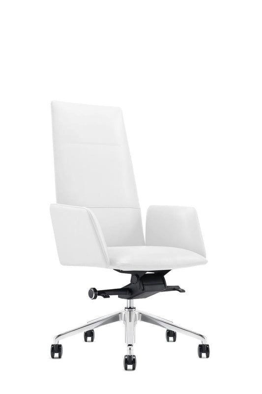 Modrest Tricia - Modern White High Back Executive Office Chair