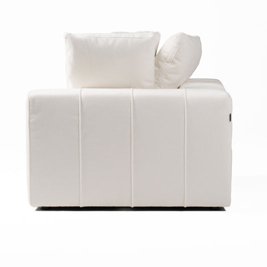 Divani Casa Vicki - Modern Off-White Fabric Modular Sectional Sofa