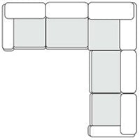 Divani Casa Vicki - Modern Grey Fabric Modular Sectional Sofa-5-Piece Sectional