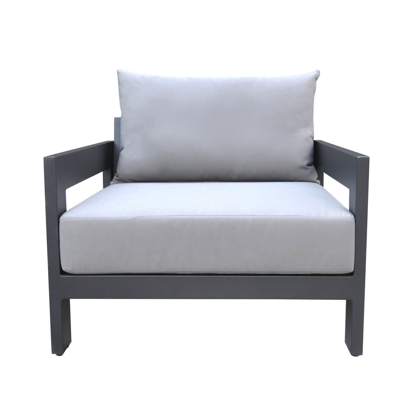 Renava Wake - Modern Charcoal Outdoor Lounge Chair