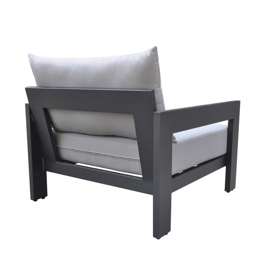 Renava Wake - Modern Charcoal Outdoor Lounge Chair