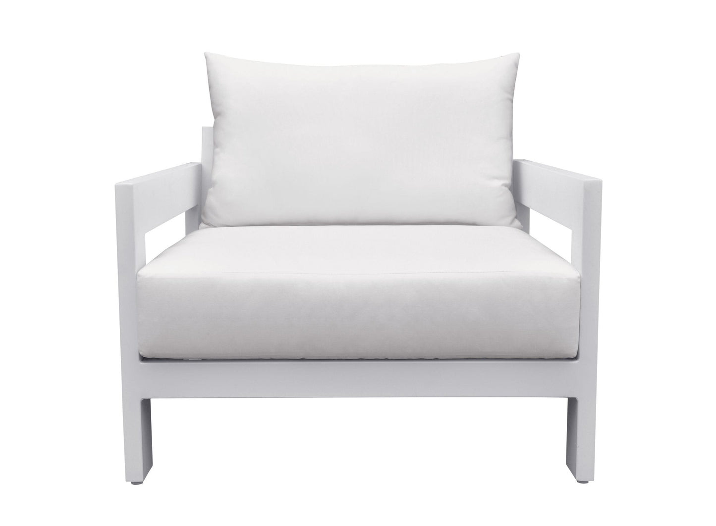 Renava Wake - Modern White Outdoor Lounge Chair