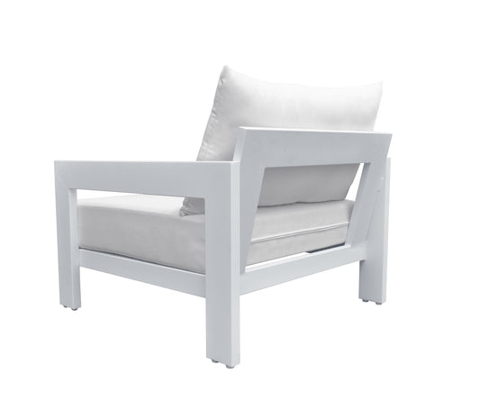 Renava Wake - Modern White Outdoor Lounge Chair