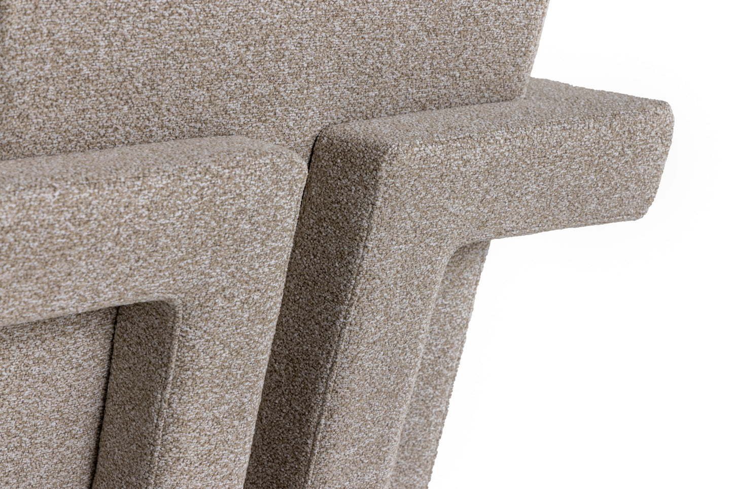 Modrest Wylie - Modern Beige Fabric Accent Chair