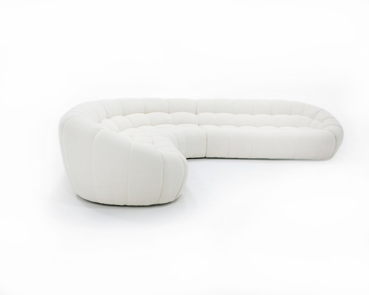 Divani Casa Yolonda - Off-White Fabric Sectional Sofa