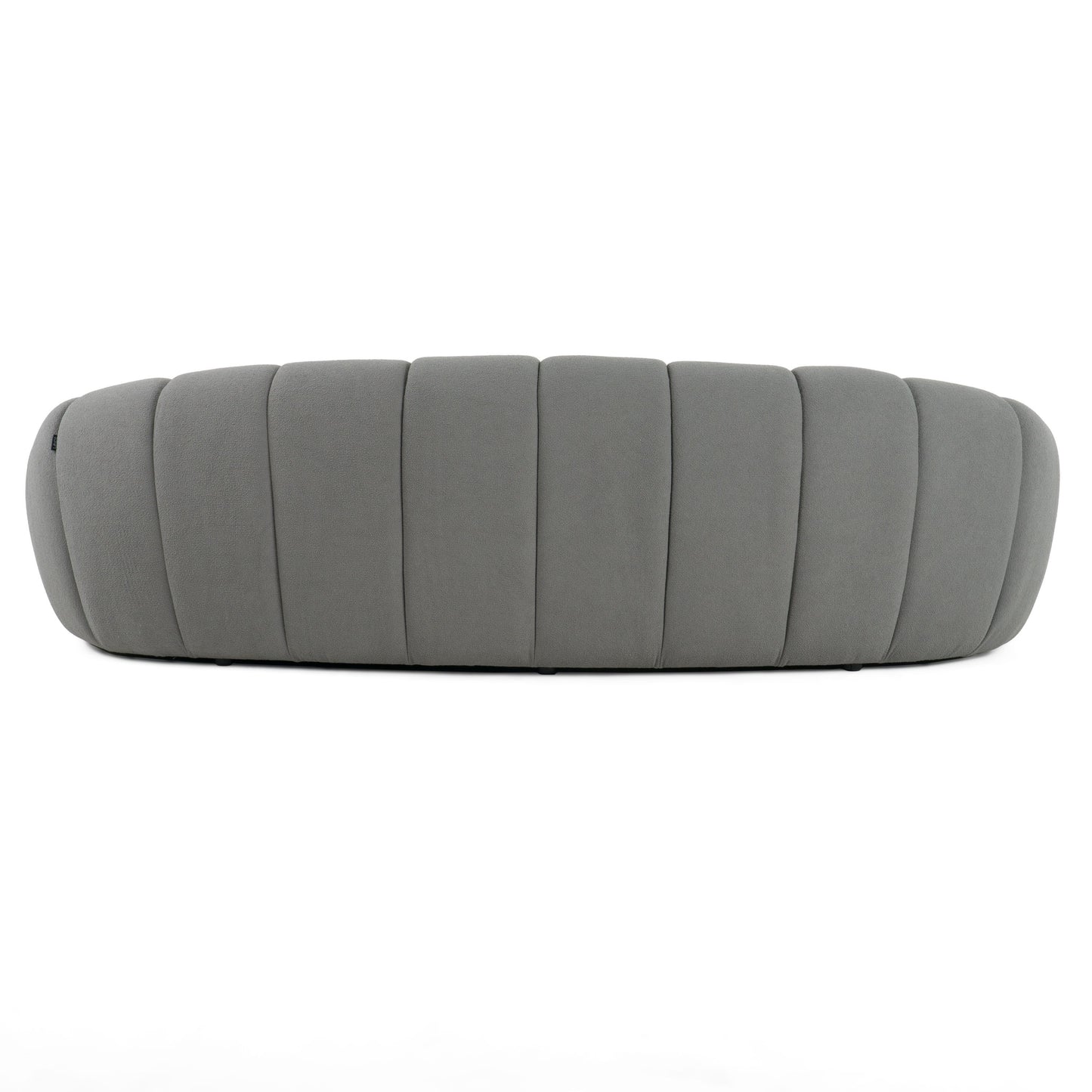 Divani Casa Yolonda - Modern Curved Light Grey Fabric Sofa Set