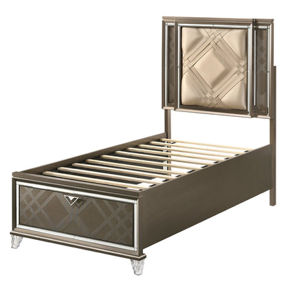 Skylar Full Bed W/Led & Storage