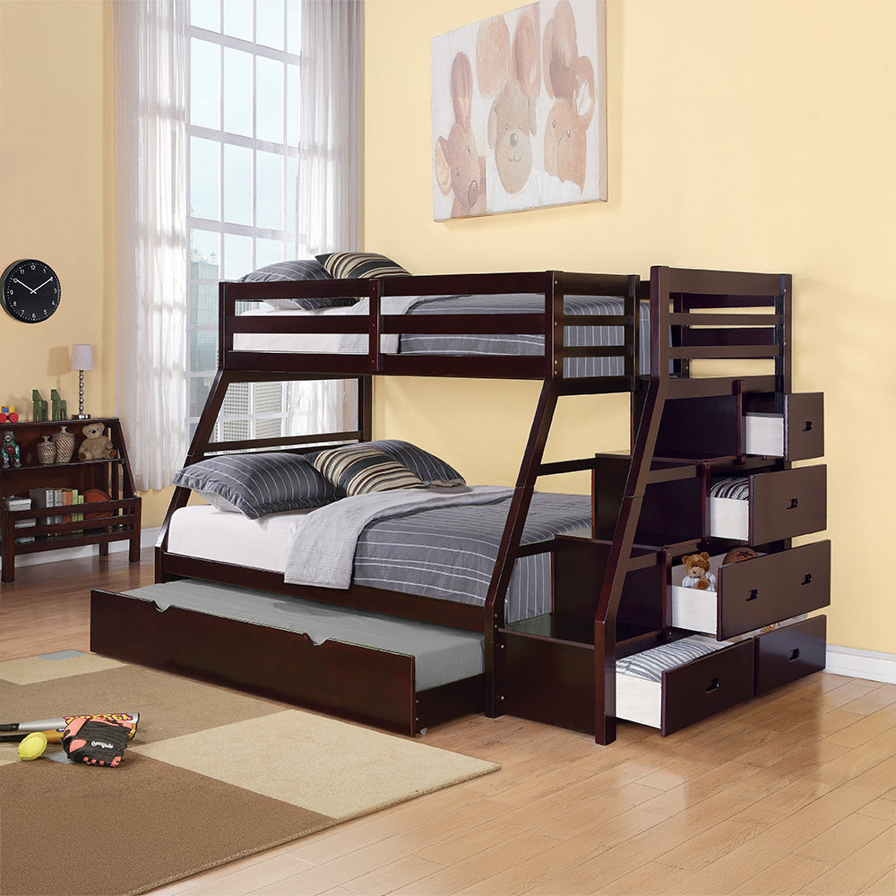 Jason Twin/Full Bunk Bed W/Trundle & Storage