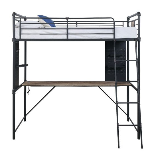 Cordelia Twin Loft Bed W/Desk