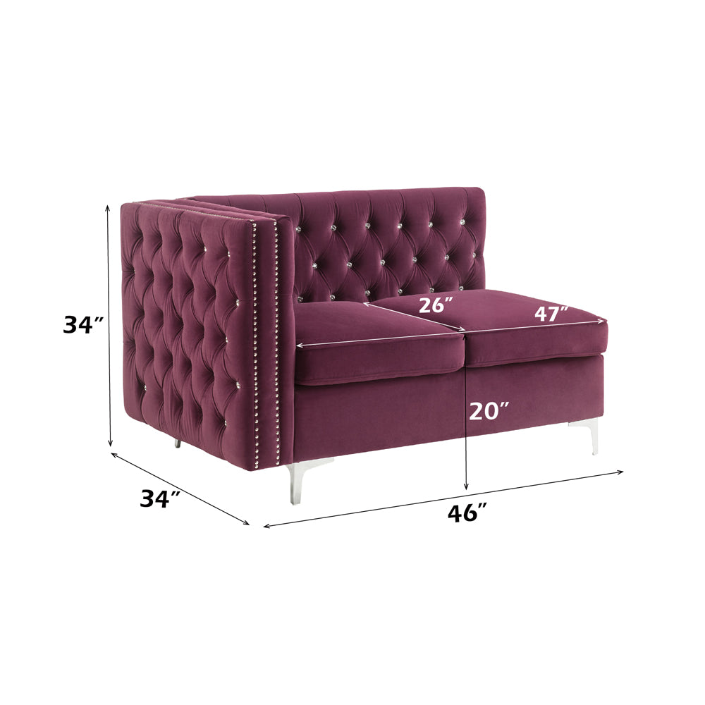 Jaszira Modular - Armless Loveseat W/2 Pillows