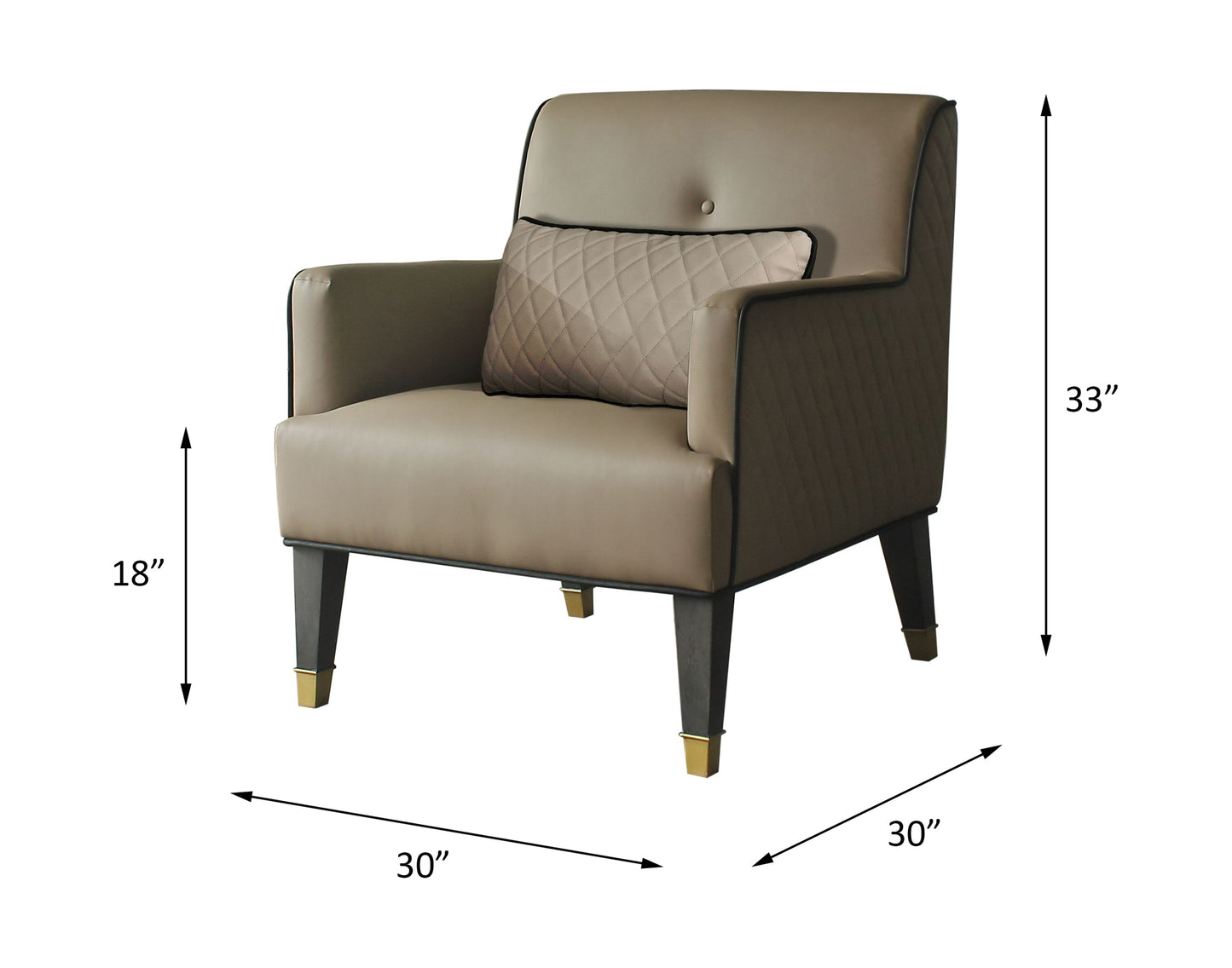 House Beatrice Accent Chair W/Pillow