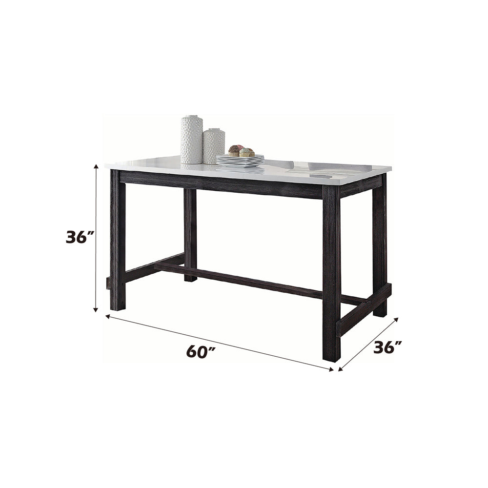 Yelena Counter Height Table W/Marble Top