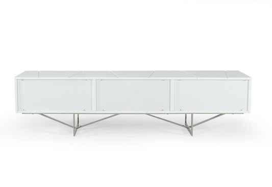 Modrest Chrysler Modern White TV Stand