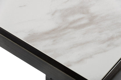 Modrest Fargo - Modern Ceramic & Grey Walnut Coffee Table