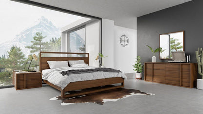 Nova Domus Berlin - Modern Walnut Bedroom Set