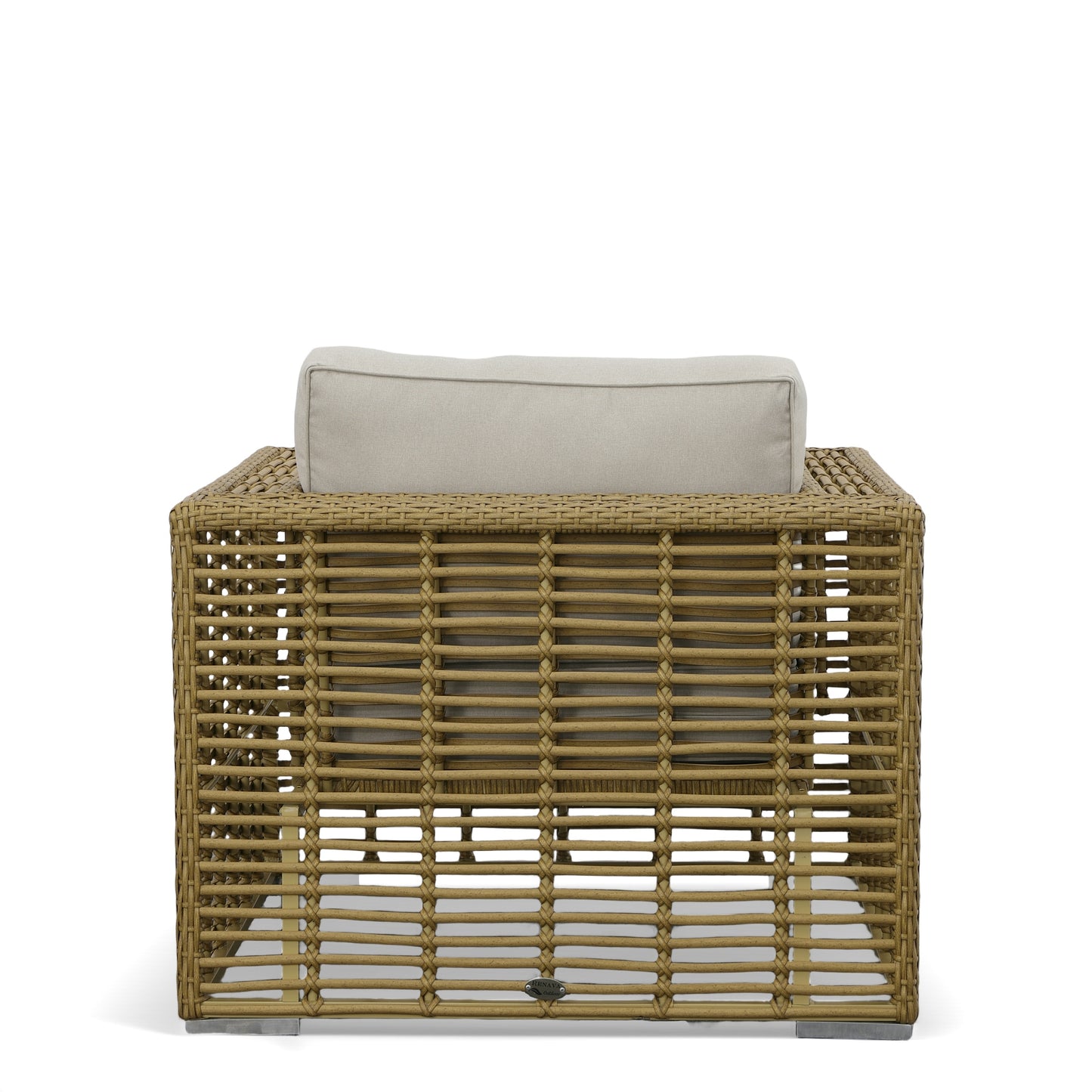 Renava Ko Tao - Outdoor Beige + Wicker Lounge Chair