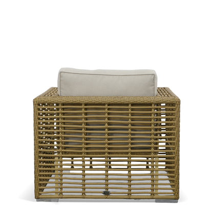 Renava Ko Tao - Outdoor Beige + Wicker Lounge Chair